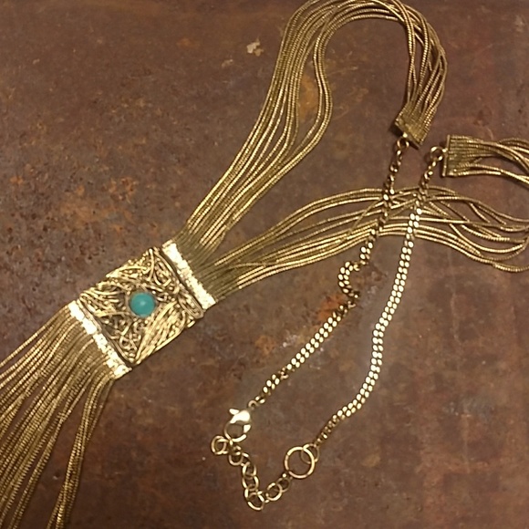 LAST ONE!! Boho Long Tassel Chain Necklace - Picture 4 of 4
